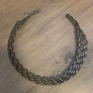Silver Braided Women's chocker